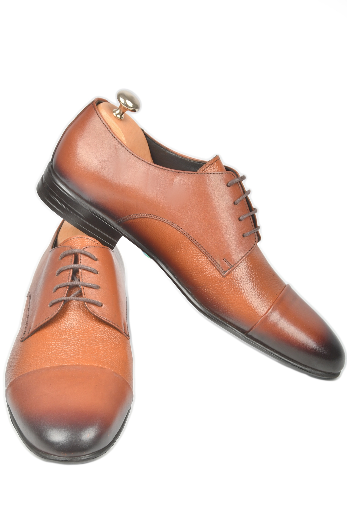 DeepSEA Erkek Taba Bağcıklı Klasik İçi Dışı Hakiki Deri Ayakkabı 2409927 - Görsel 6