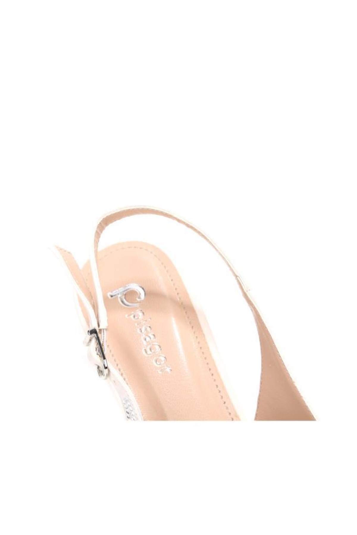 Pisagor Ps-32370 Kadın 4 Cm Arkası Açık Taşlı Abiye Stiletto Ayakkabı - Görsel 6