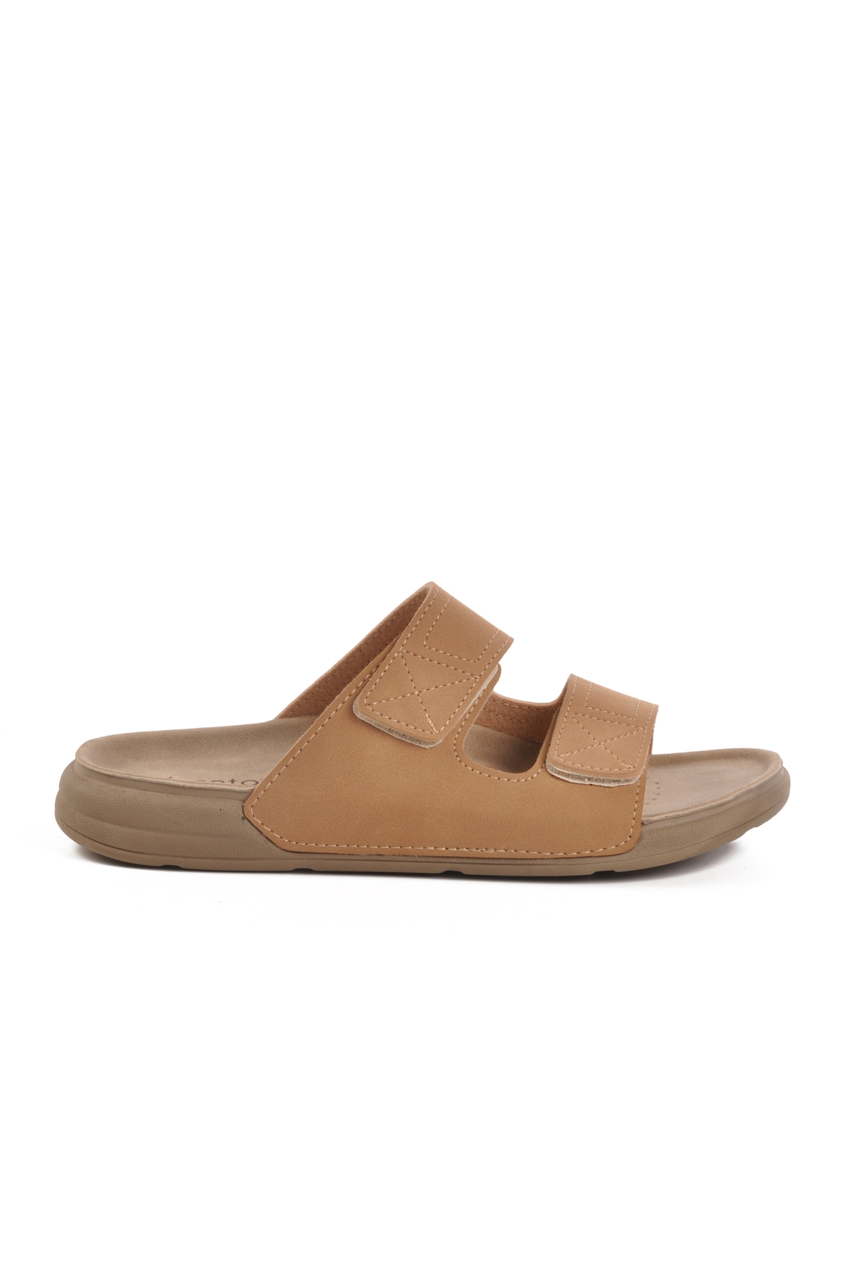 Aspor Camel Cırtlı Erkek Düz Terlik - Görsel 2