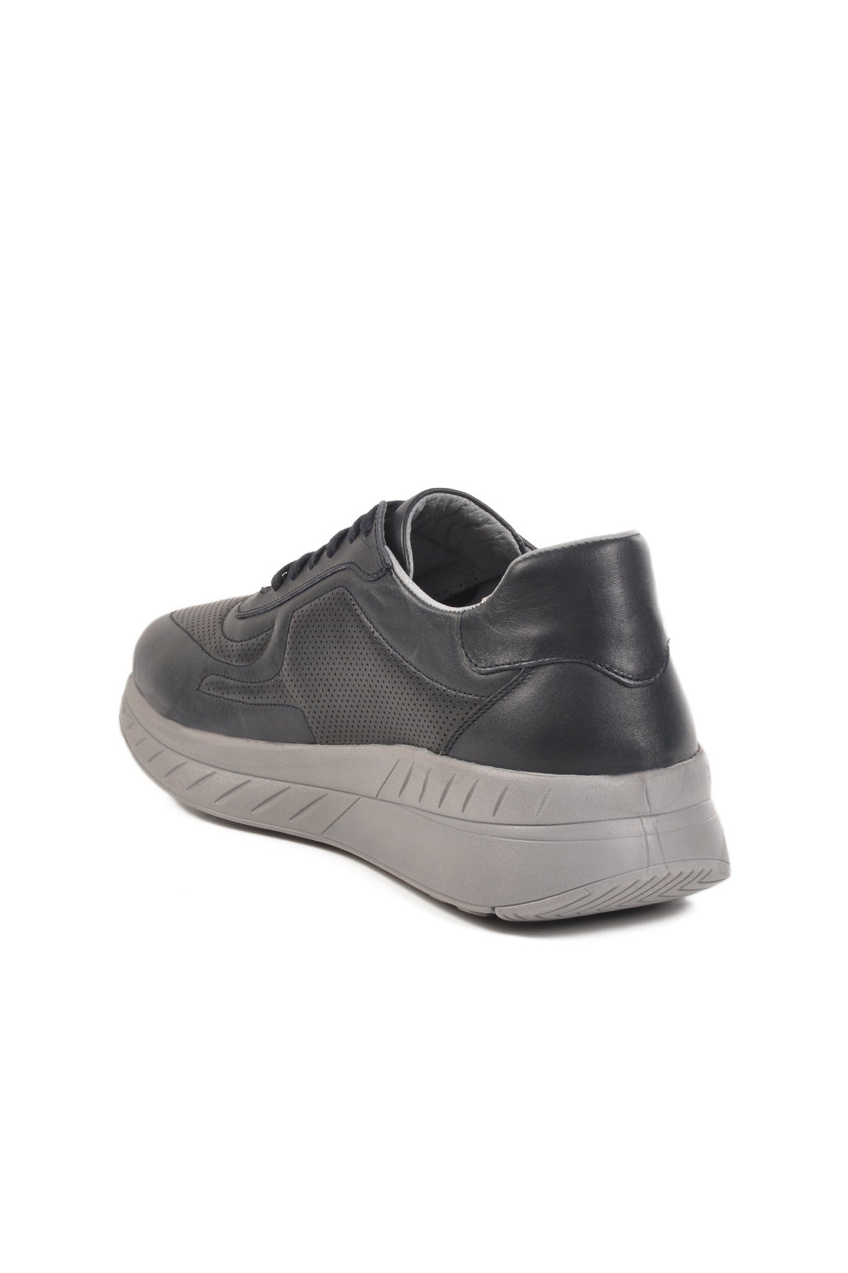 Aspor Lacivert Hakiki Deri Erkek Casual Ayakkabı - Görsel 5