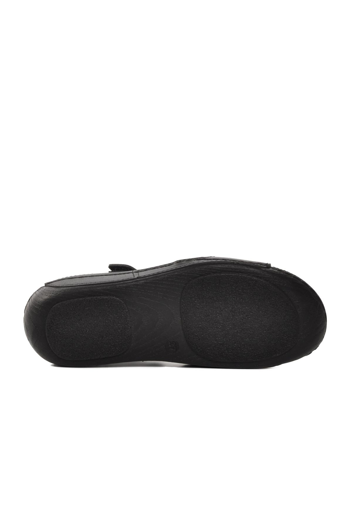 Aspor Siyah Kadın Düz Sandalet - Görsel 3