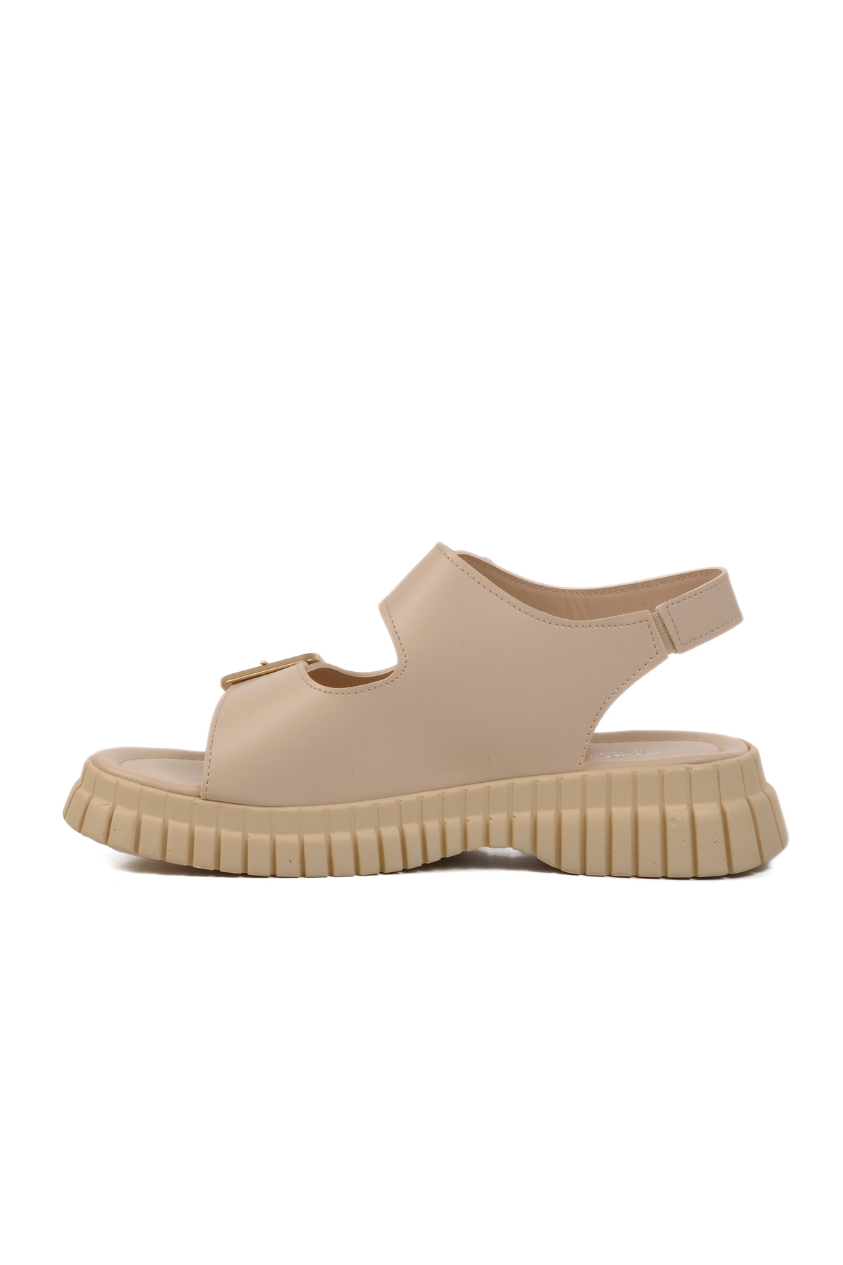 Aspor Bej Kadın Düz Sandalet - Görsel 3