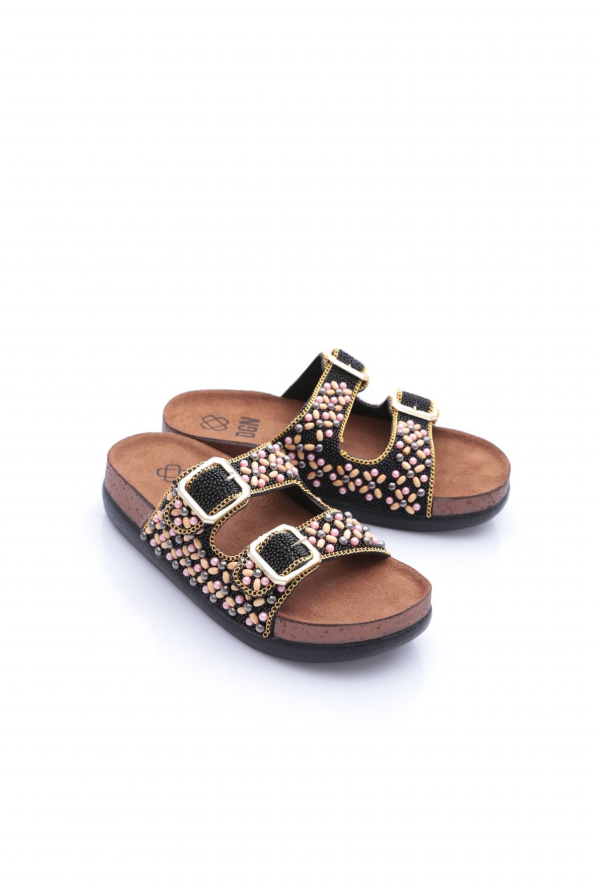 Dgn Dgn Siyah 20066-006 Kadin Terlik Sandalet & Terlik | Flo Siyah - 3. görsel