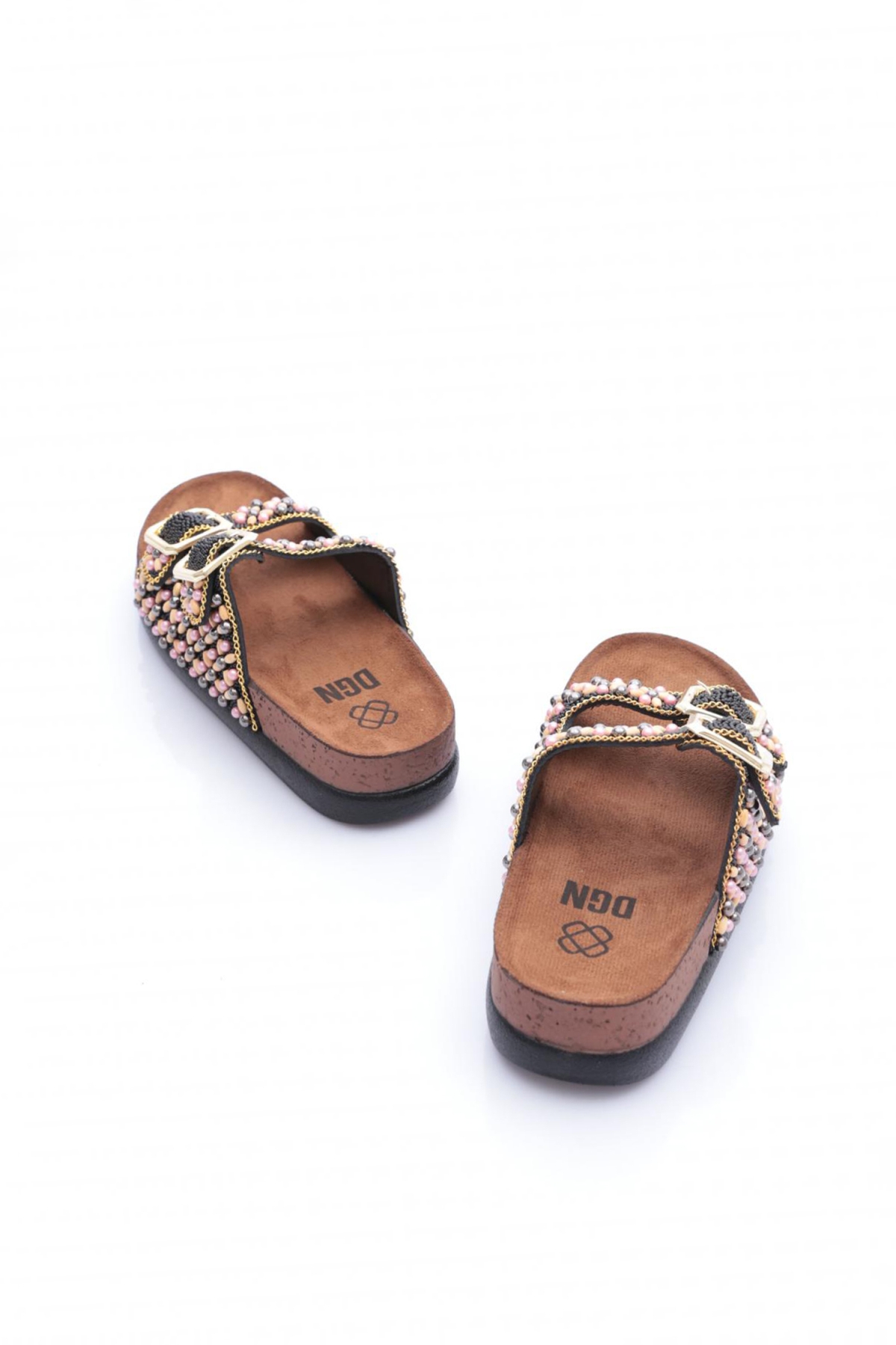 Dgn Dgn Siyah 20066-006 Kadin Terlik Sandalet & Terlik | Flo Siyah - 4. görsel