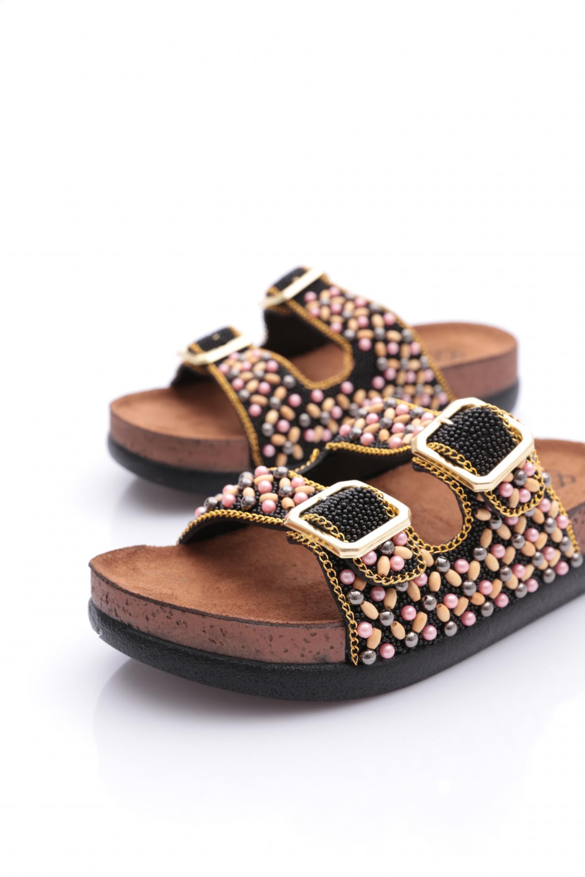 Dgn Dgn Siyah 20066-006 Kadin Terlik Sandalet & Terlik | Flo Siyah - 5. görsel