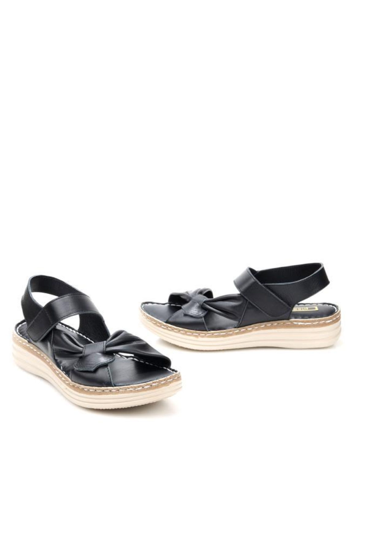 Pisagor Ps-32720 Kadın Ortopedik Deri Sandalet - Görsel 4