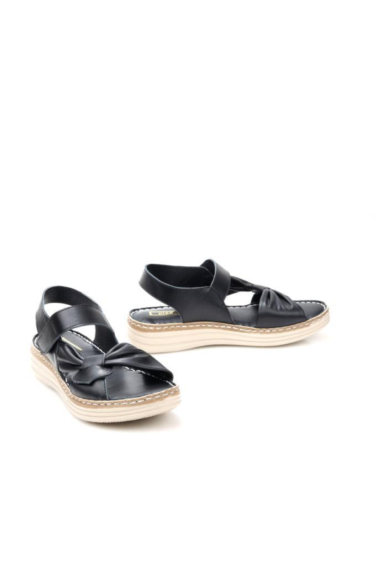 Pisagor Ps-32720 Kadın Ortopedik Deri Sandalet - Görsel 5