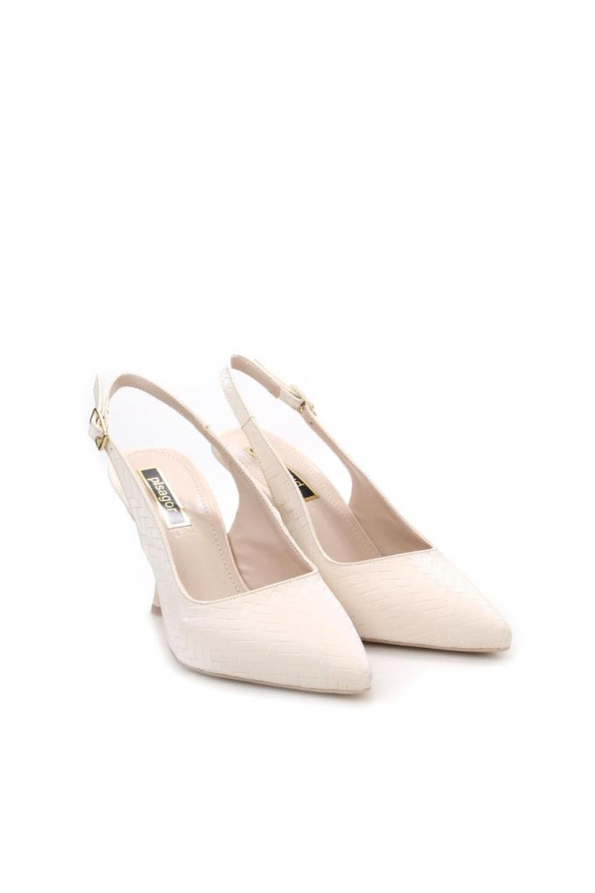 Pisagor Ps-32650 8,5 Cm Topuklu Kadın Arkası Açık Stiletto Ayakkabı - Görsel 3