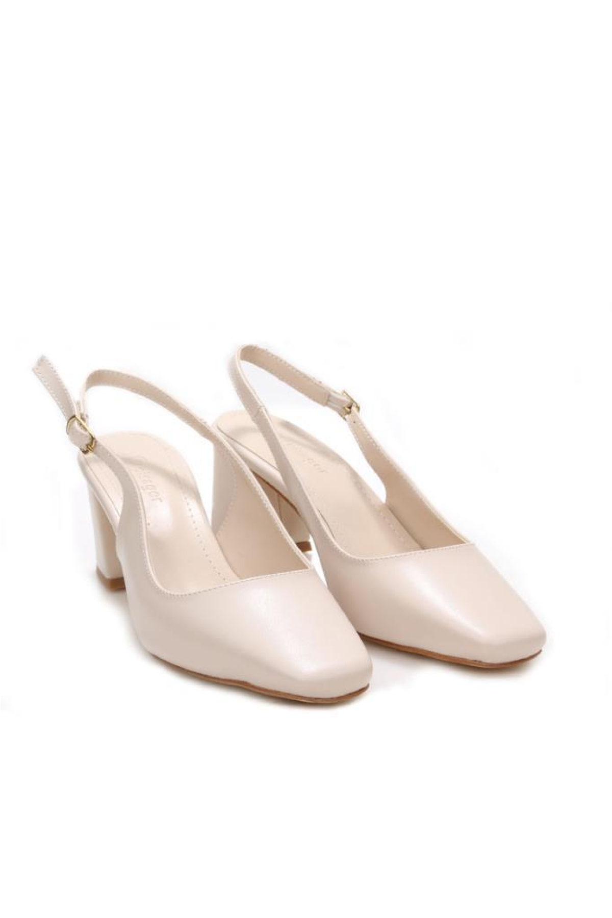 Pisagor Ps-32590 Kadın Arkası Açık Topuklu Ayakkabı - Görsel 3