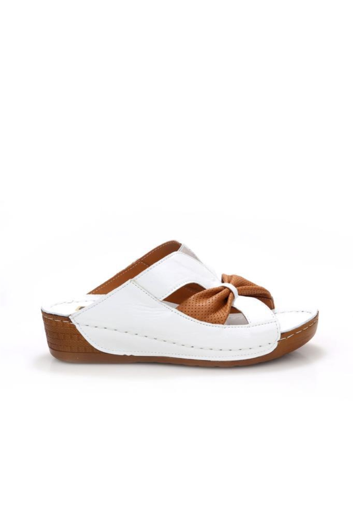 Pisagor Ps-32710 Ortopedik Kadın Hakiki Deri Terlik - Görsel 2