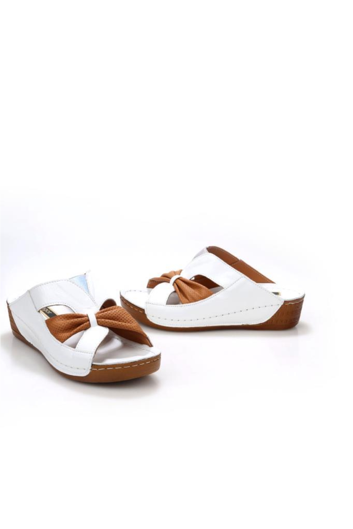 Pisagor Ps-32710 Ortopedik Kadın Hakiki Deri Terlik - Görsel 4