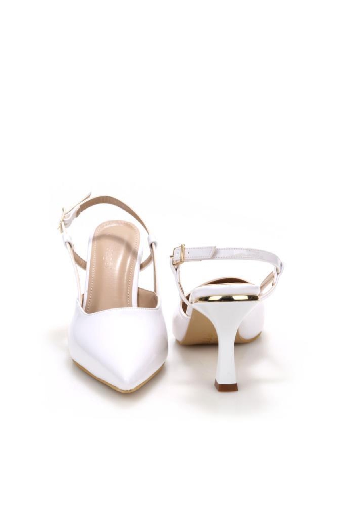 Pisagor Ps-32500 Kadın Arkası Açık Topuklu Ayakkabı - Görsel 4