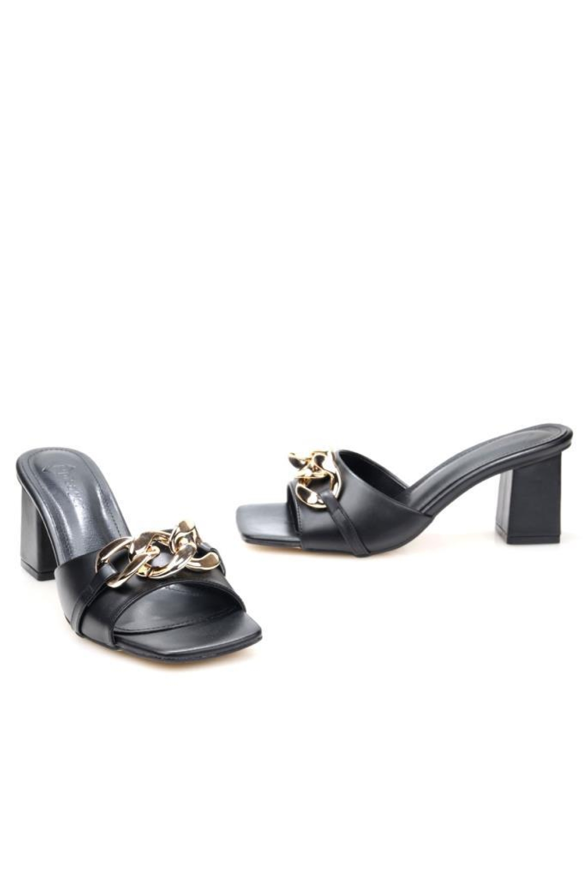 Pisagor Ps-32460 6 Cm Topuklu Kadın Terlik - Görsel 4