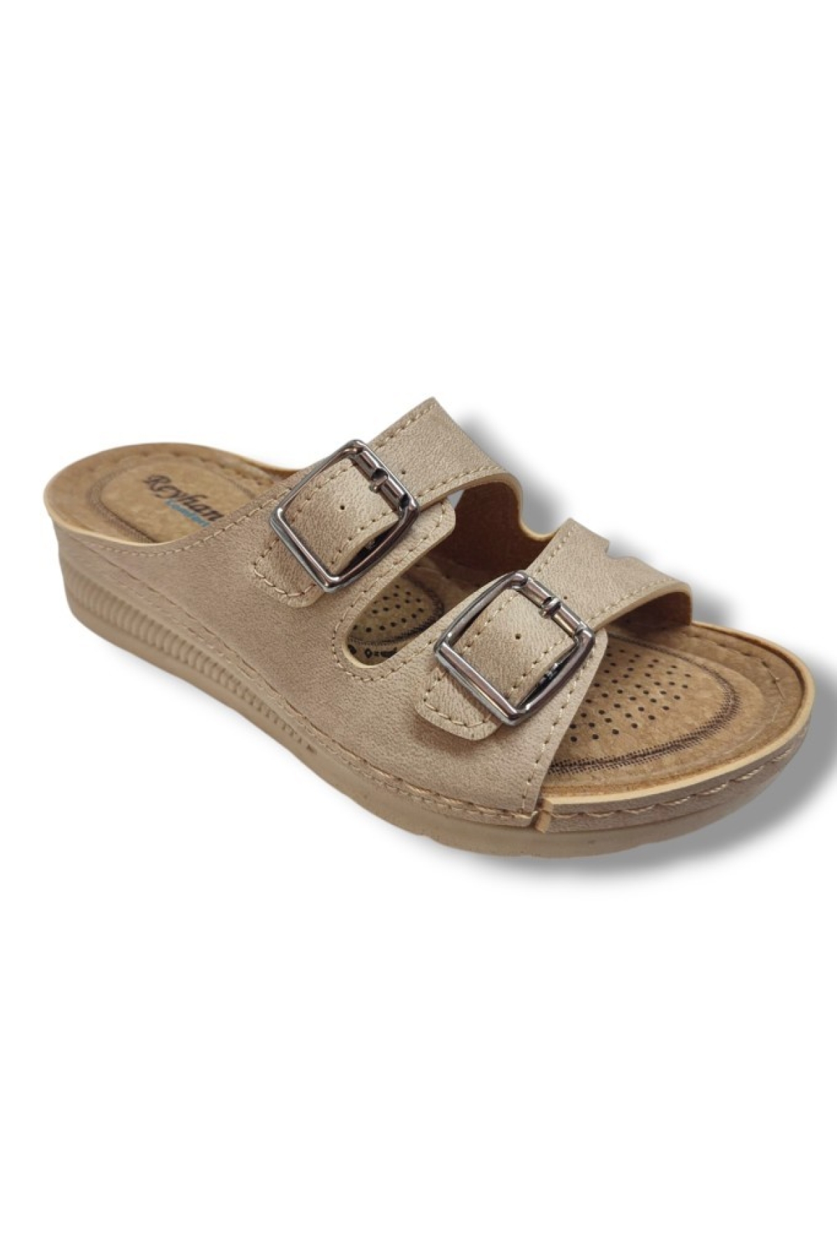 Avox 765-25 Çift Tokalı Comfort Kadın Terlik - Görsel 2