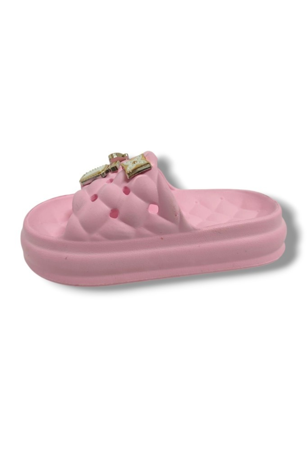 E310-5-25 Eva Kelebek Yıldız Tokalı Kız Çocuk Terlik - Görsel 4