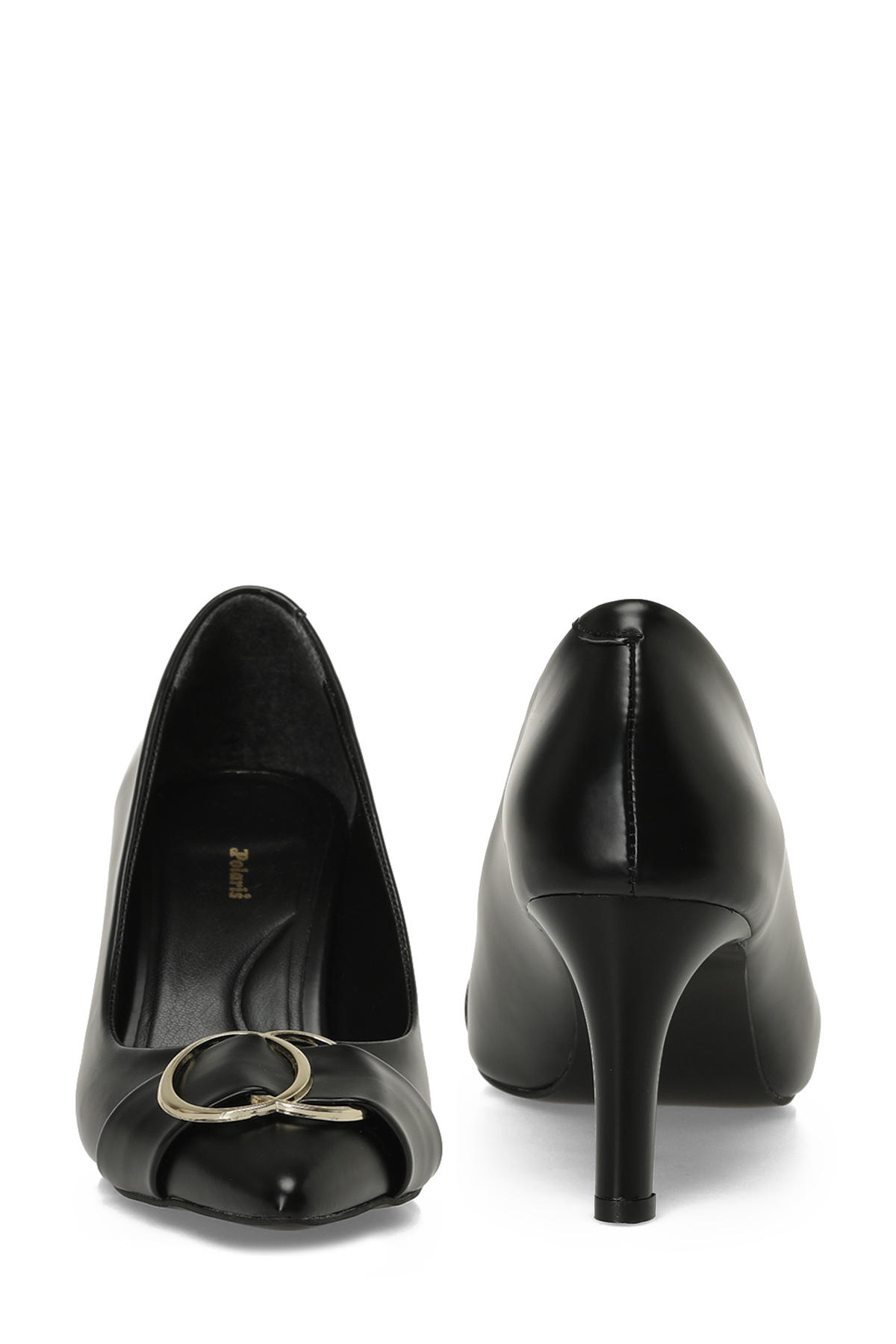 326022R.Z 5PR Siyah Kadın Topuklu Ayakkabı - Görsel 6