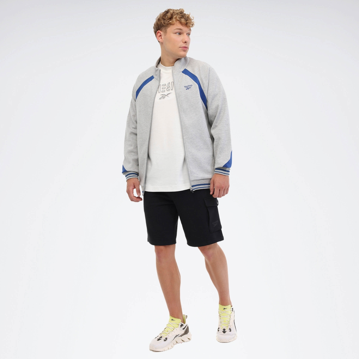 Reebok CAMBLE FZ Gri Erkek Eşofman Üstü