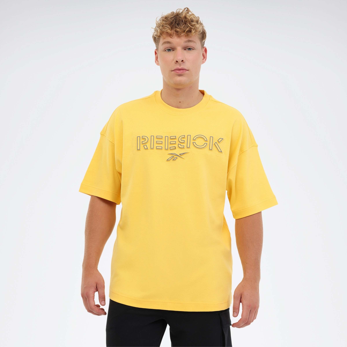 Reebok DEYNA TEE Sarı Erkek Kısa Kol T-Shirt