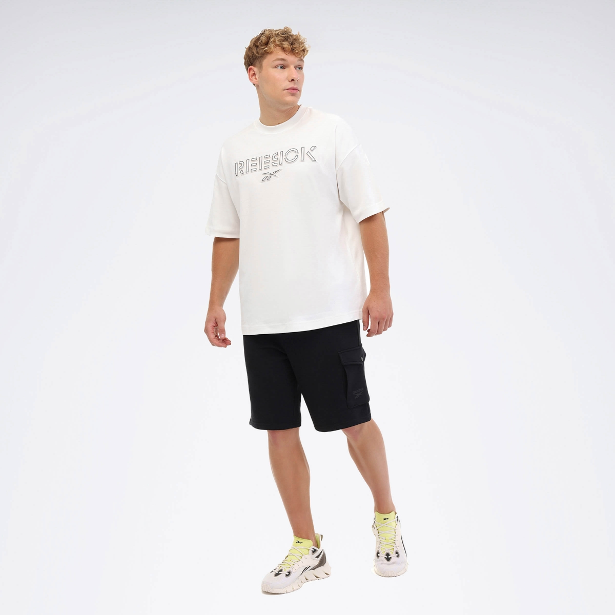 Reebok DEYNA TEE Ekru Erkek Kısa Kol T-Shirt