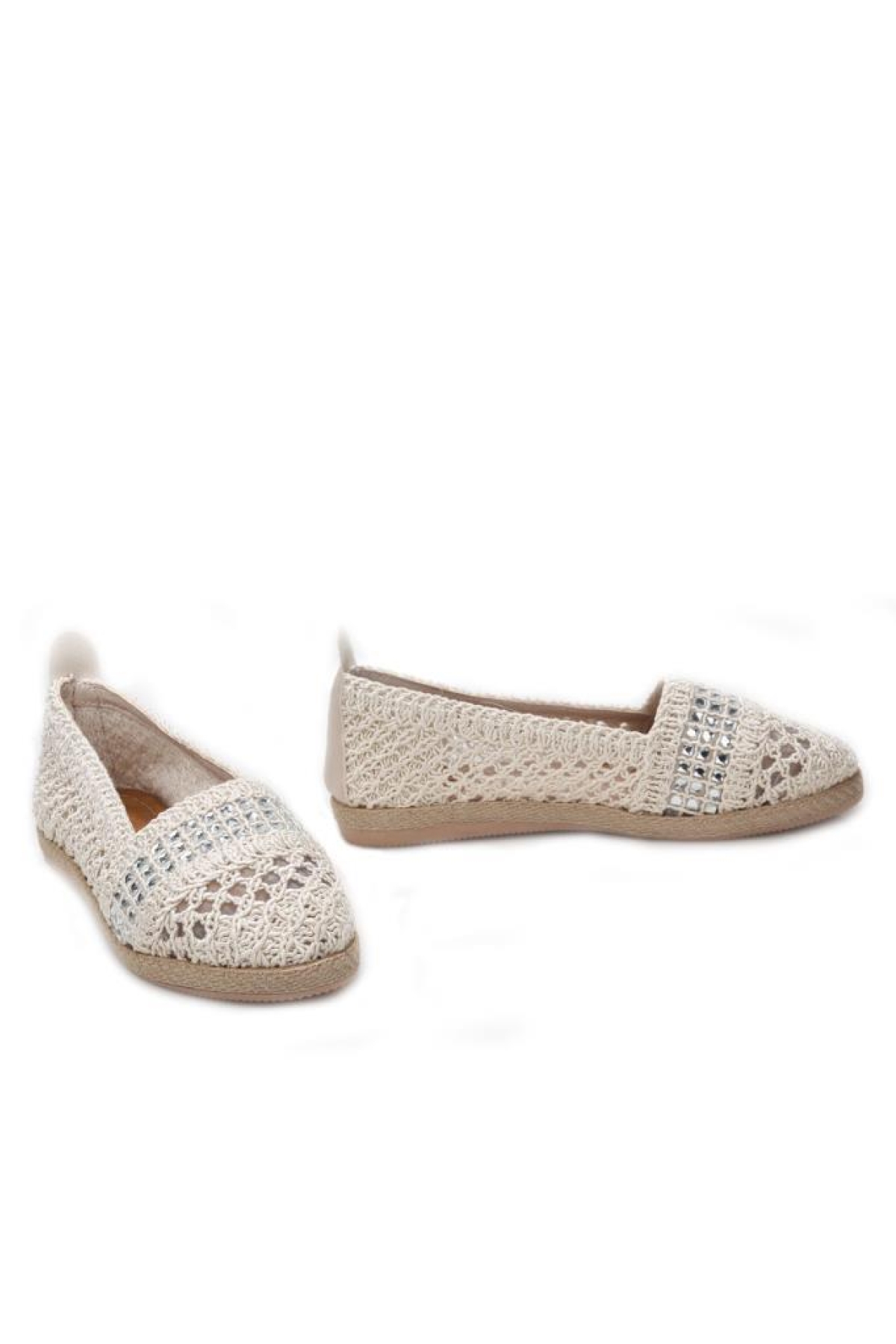 Sprs 03180 Kadın Örgü Detaylı Günlük Babet - Görsel 5