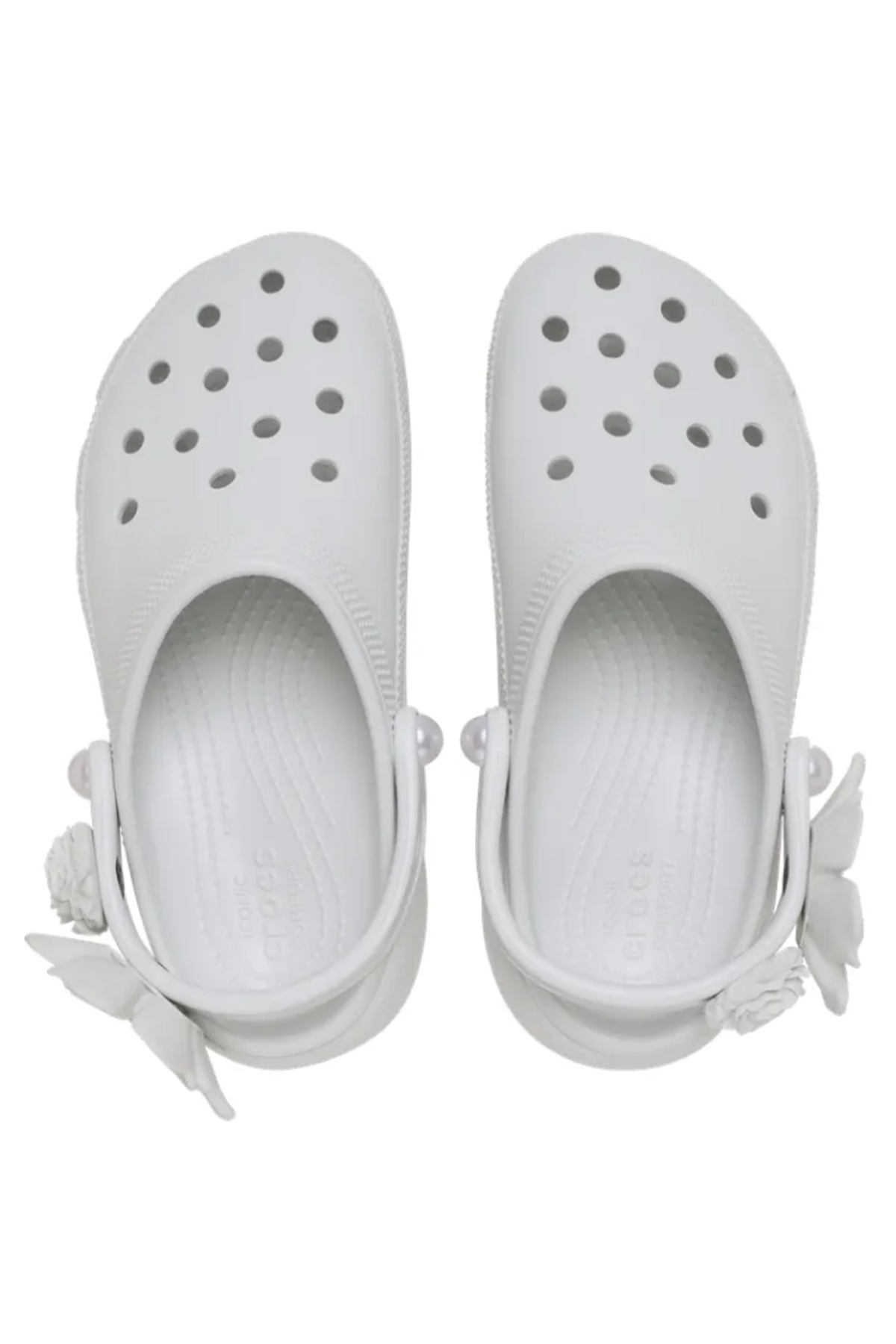 Classic Platform Clog Bouquet Clog Kadın Terlik Gri - Görsel 5