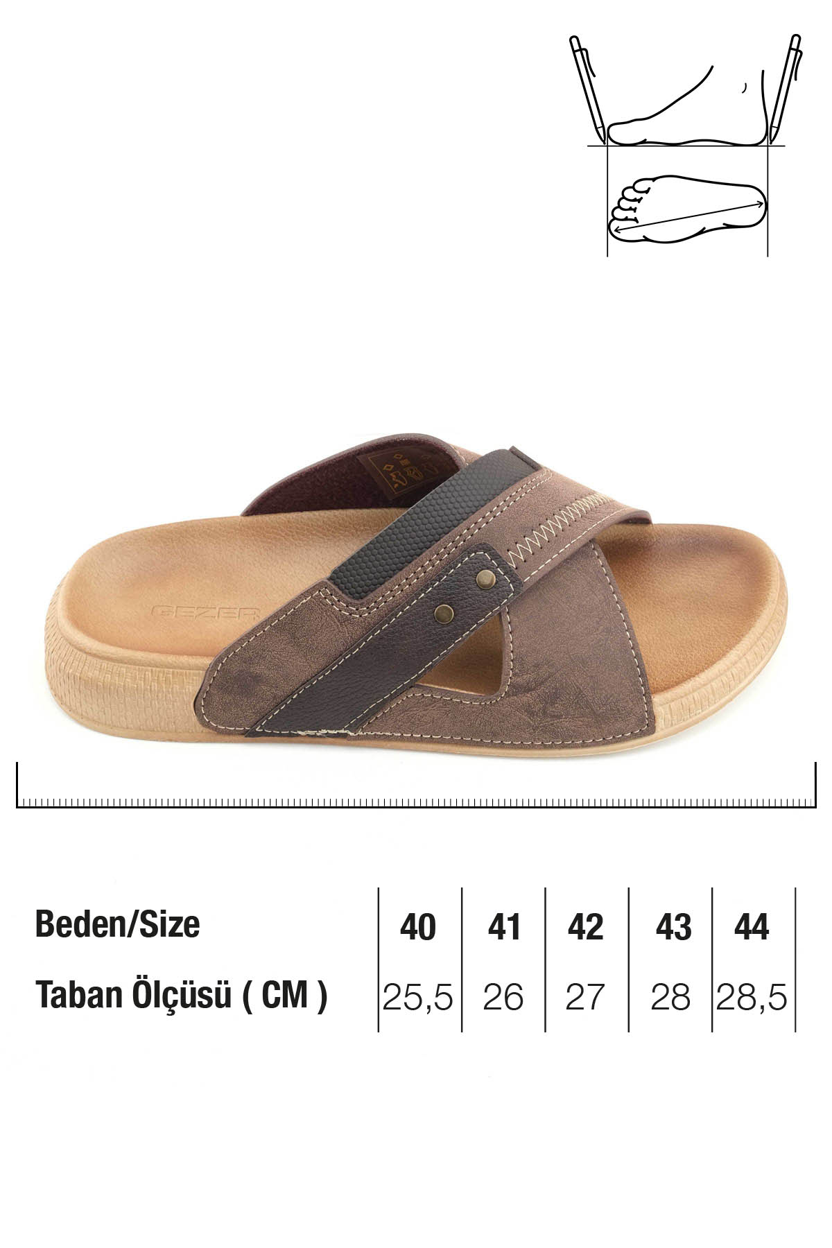 Erkek Yazlık Suni Deri Rahat Taban Günlük Terlik - Görsel 3