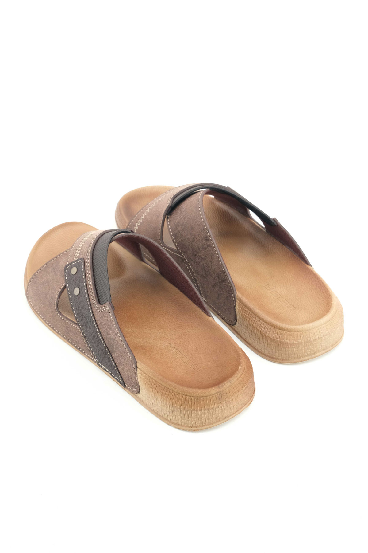 Erkek Yazlık Suni Deri Rahat Taban Günlük Terlik - Görsel 5