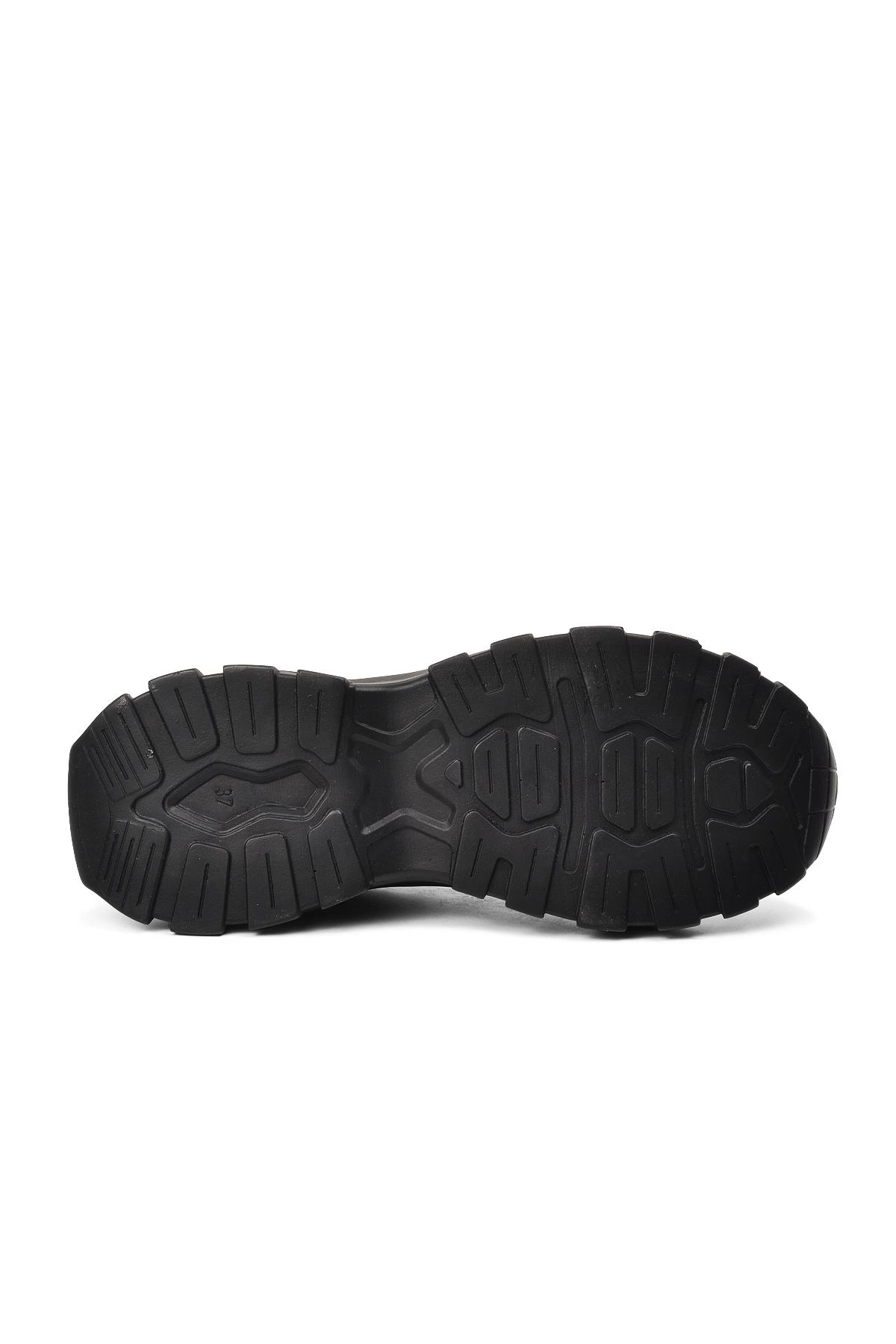 Siyah Kadın Spor Ayakkabı Sneaker - Görsel 6