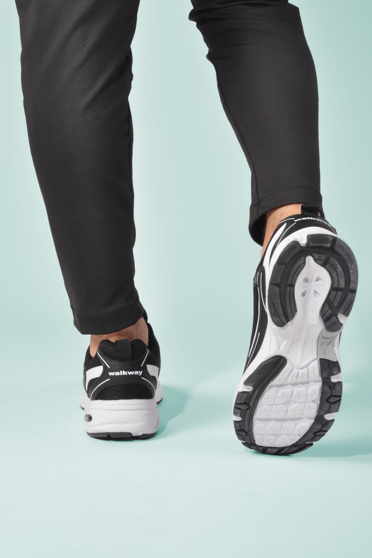 Beyaz Siyah Unisex Spor Ayakkabı - Görsel 6