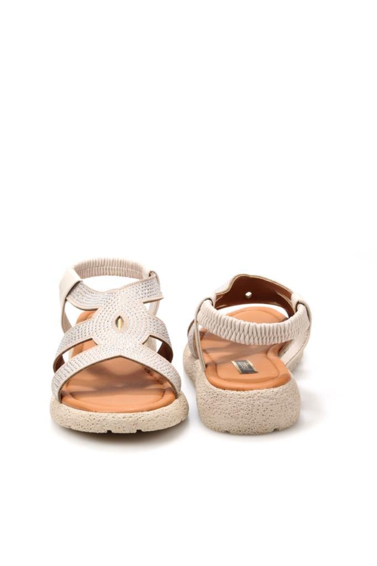 Pisagor Ps-32360 Kadın Günlük Taşlı Sandalet - Görsel 5