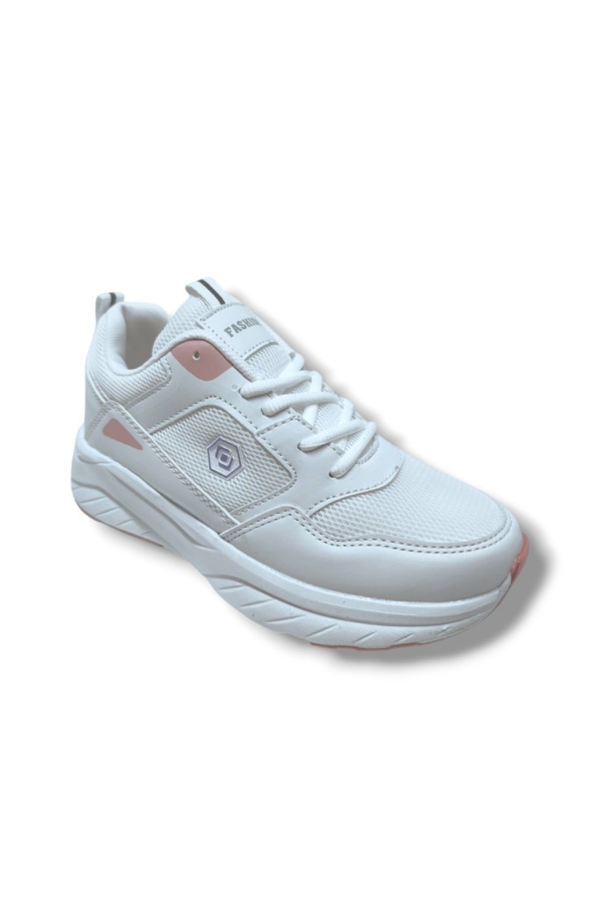 2110-25 Deri Anorak Anatomik Kadın Sneaker Beyaz Pembe - Görsel 2