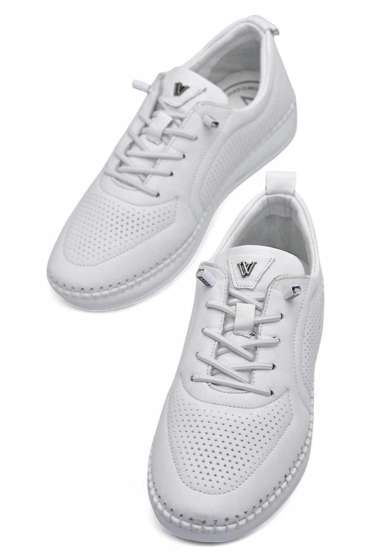 Z094 Tam Ortopedik Taban Günlük Hakiki Deri Kadın Ayakkabı Kadın Casual Ayakkabı - Görsel 3