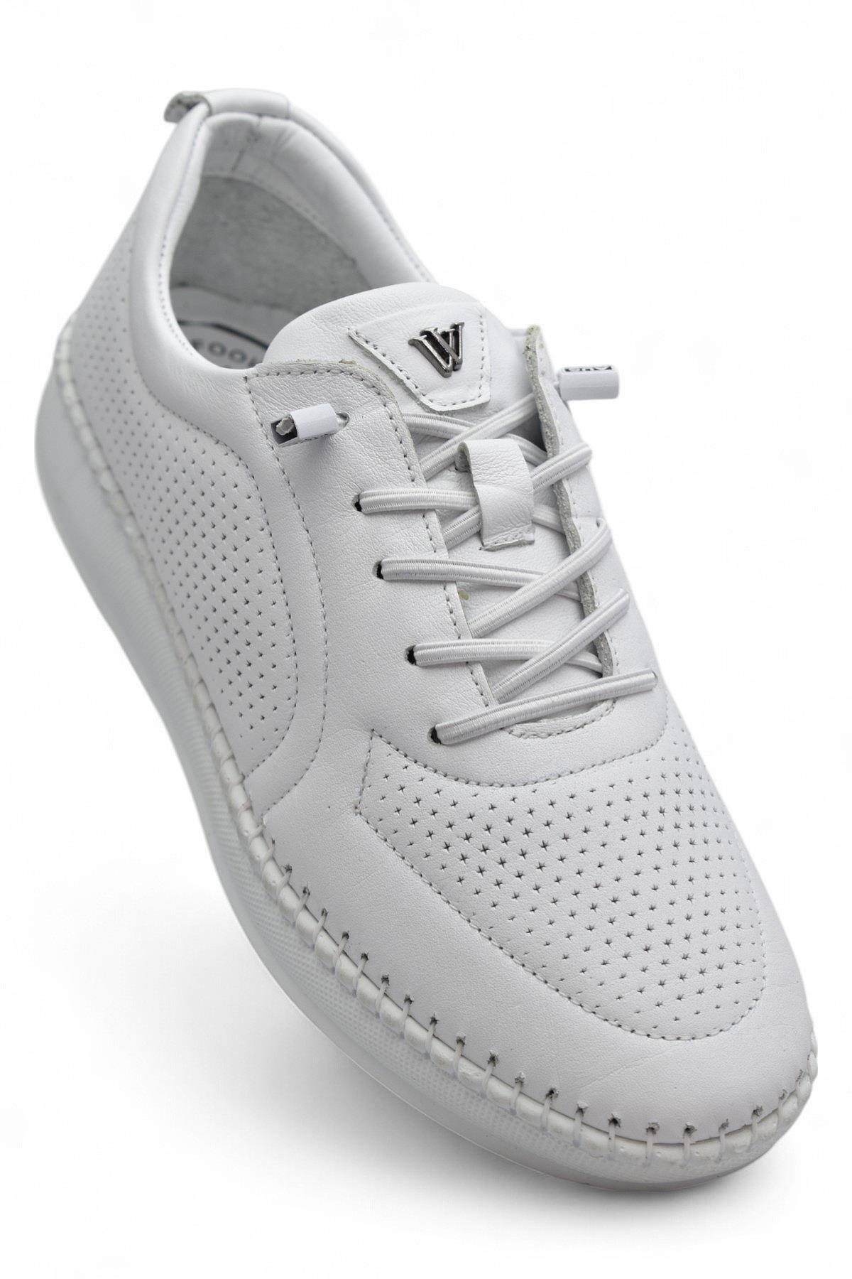 Z094 Tam Ortopedik Taban Günlük Hakiki Deri Kadın Ayakkabı Kadın Casual Ayakkabı - Görsel 4