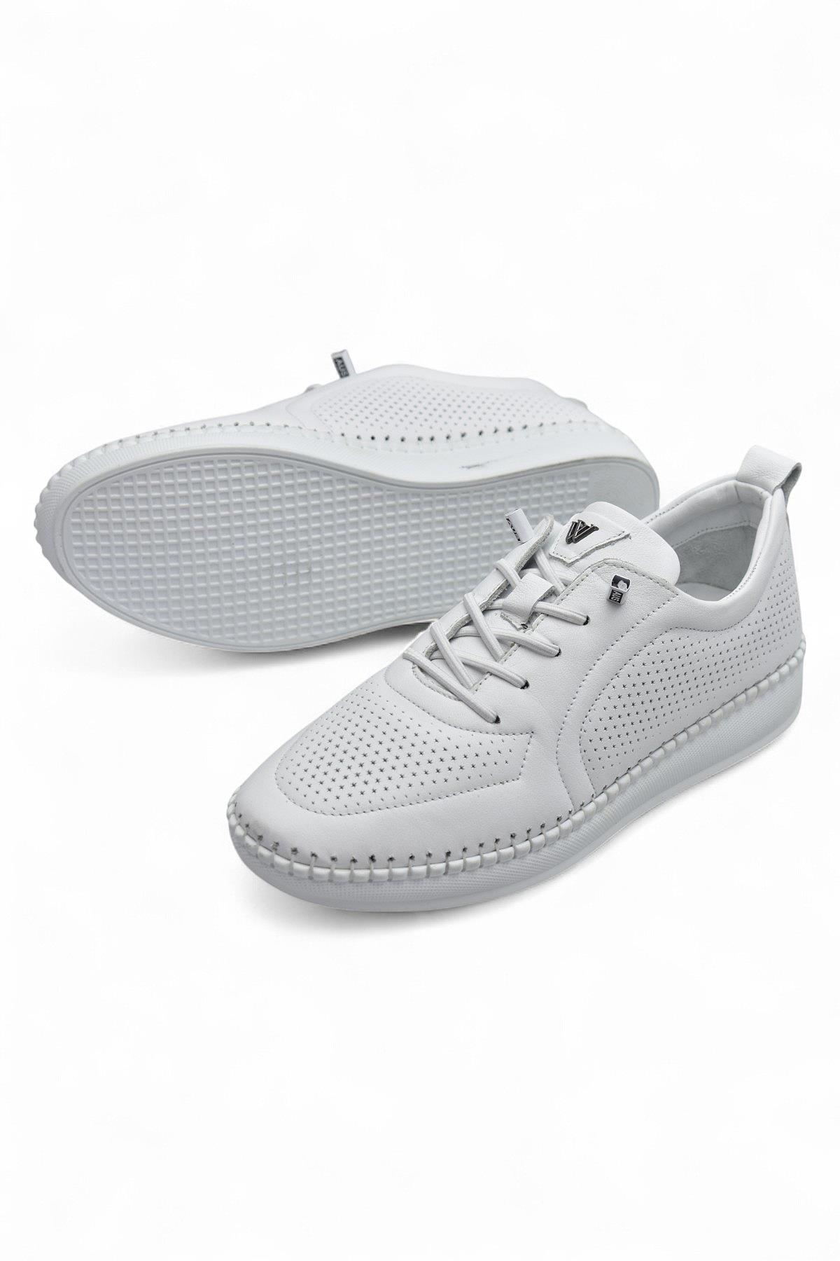 Z094 Tam Ortopedik Taban Günlük Hakiki Deri Kadın Ayakkabı Kadın Casual Ayakkabı - Görsel 5