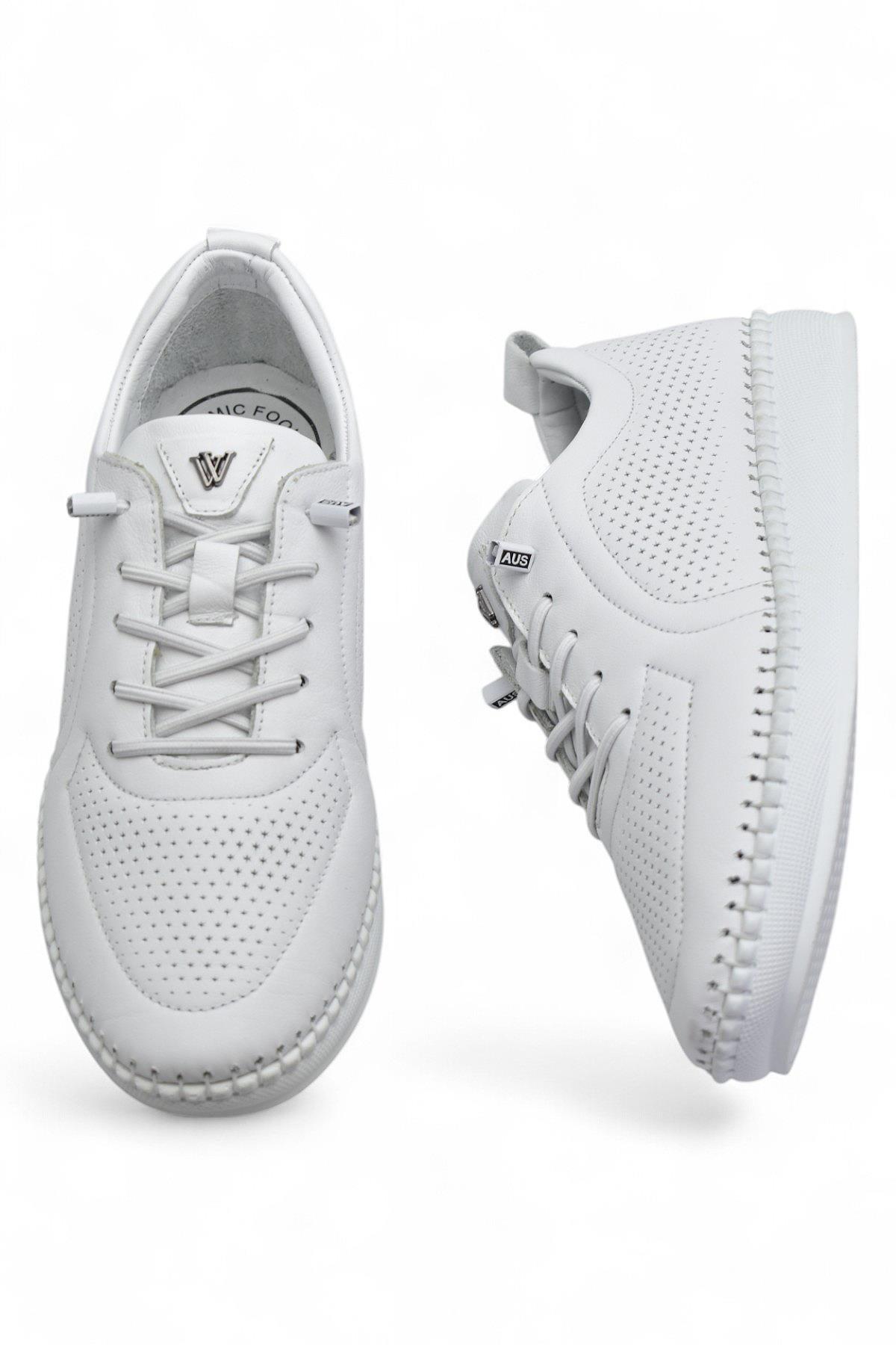 Z094 Tam Ortopedik Taban Günlük Hakiki Deri Kadın Ayakkabı Kadın Casual Ayakkabı - Görsel 6