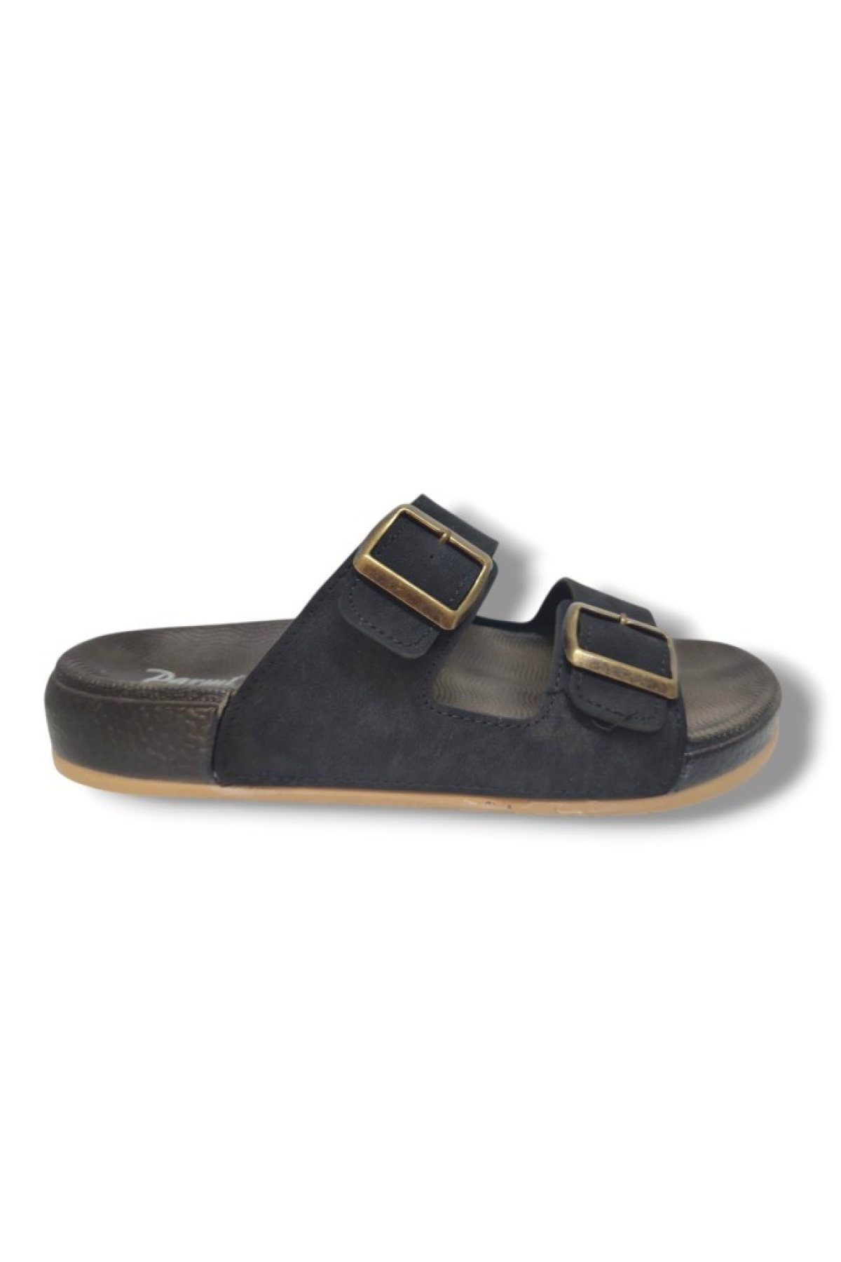 Parmi 25901-25 Deri Çift Bant Anatomik Erkek Terlik - Görsel 3