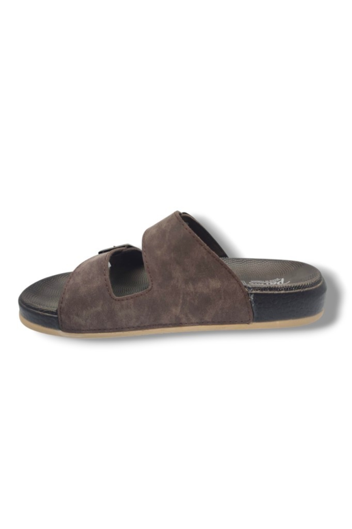 Parmi 25901-25 Deri Çift Bant Anatomik Erkek Terlik - Görsel 4