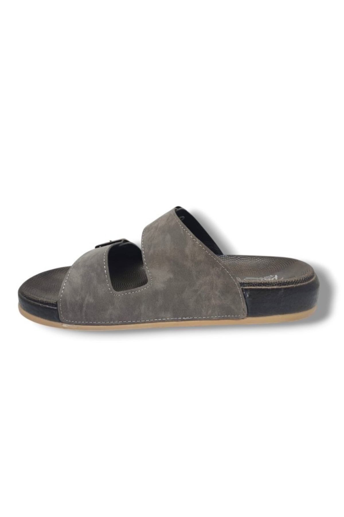 Parmi 25901-25 Deri Çift Bant Anatomik Erkek Terlik - Görsel 4