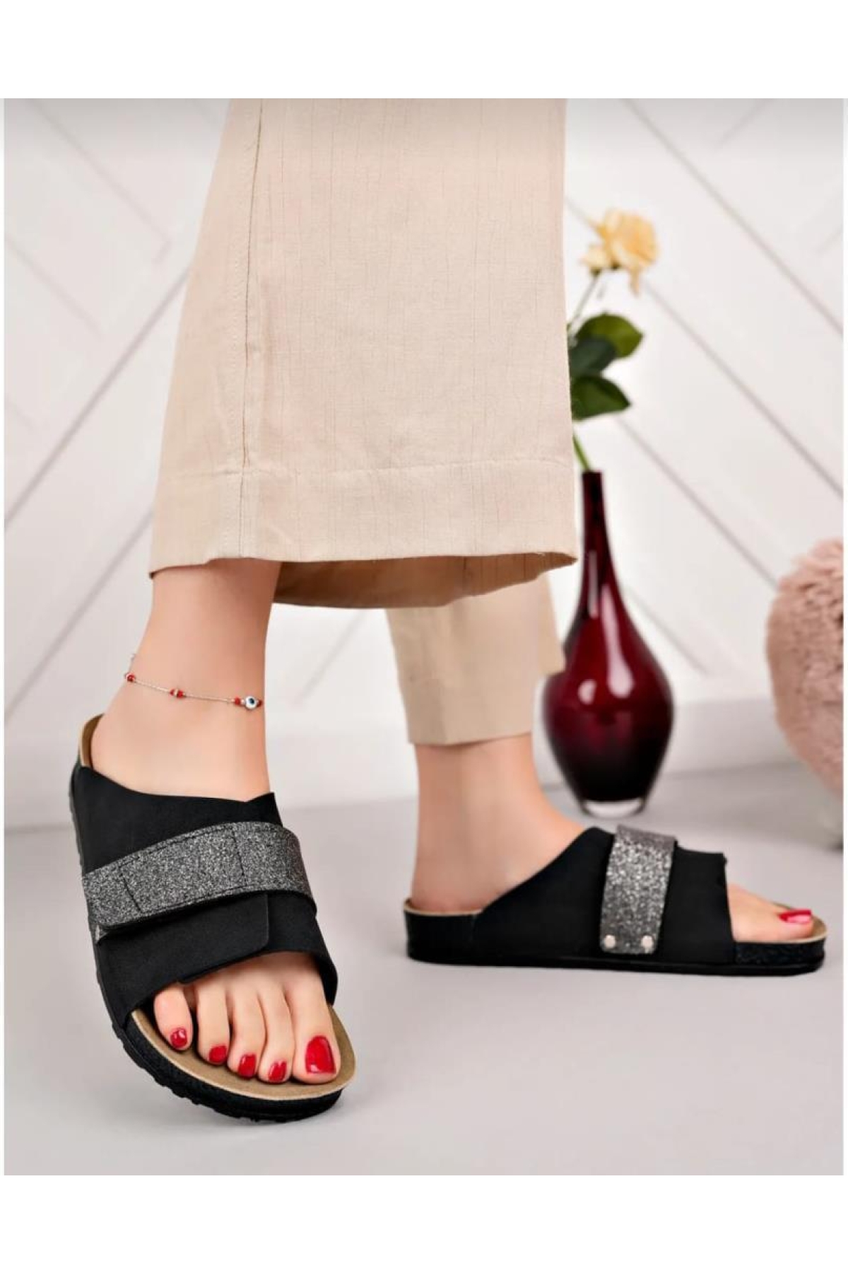 20-020 Ortopedik Kadın Günlük Terlik - Görsel 5