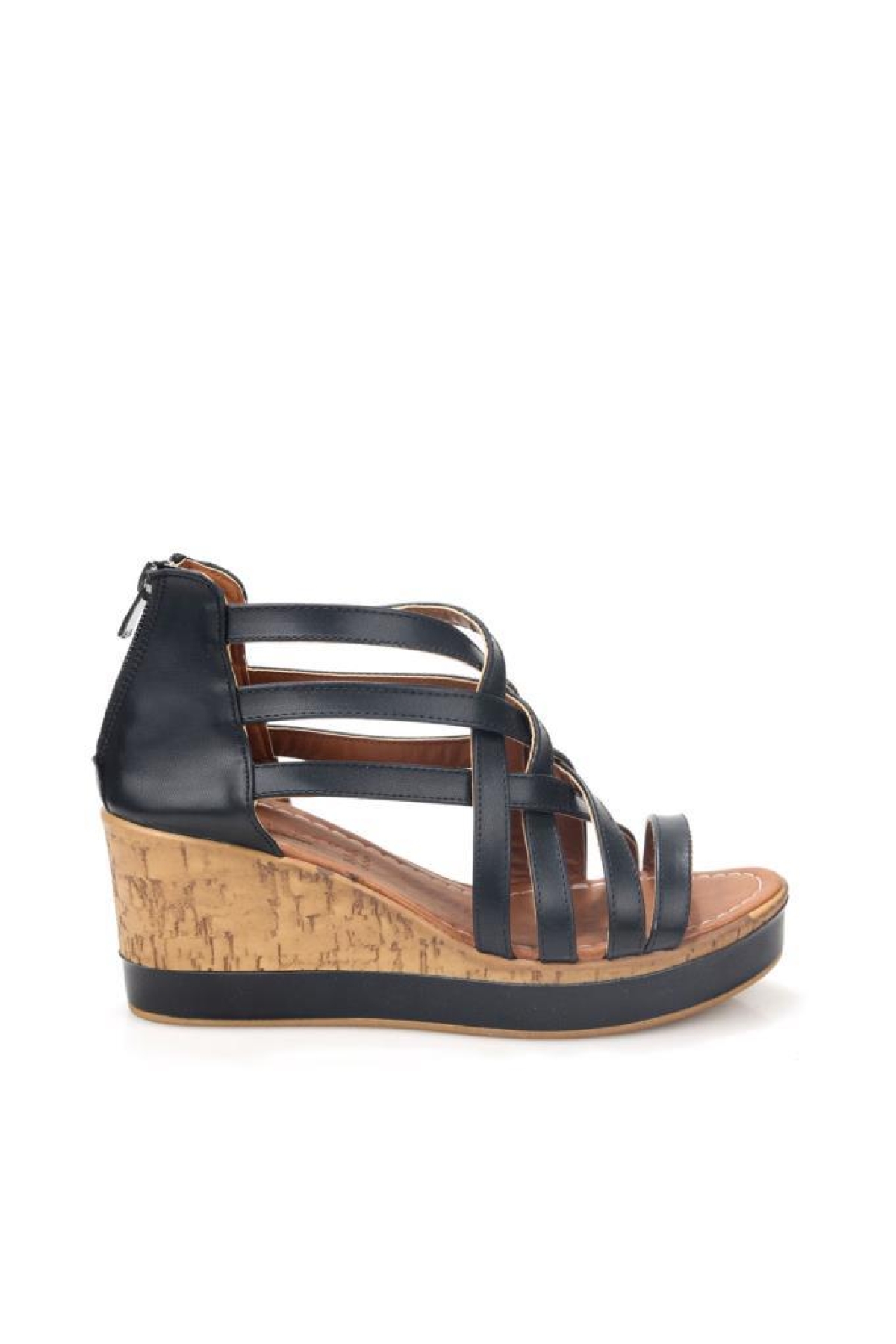 Frzn 03191 Kadın Dolgu Topuk Sandalet Ayakkabı - Görsel 2