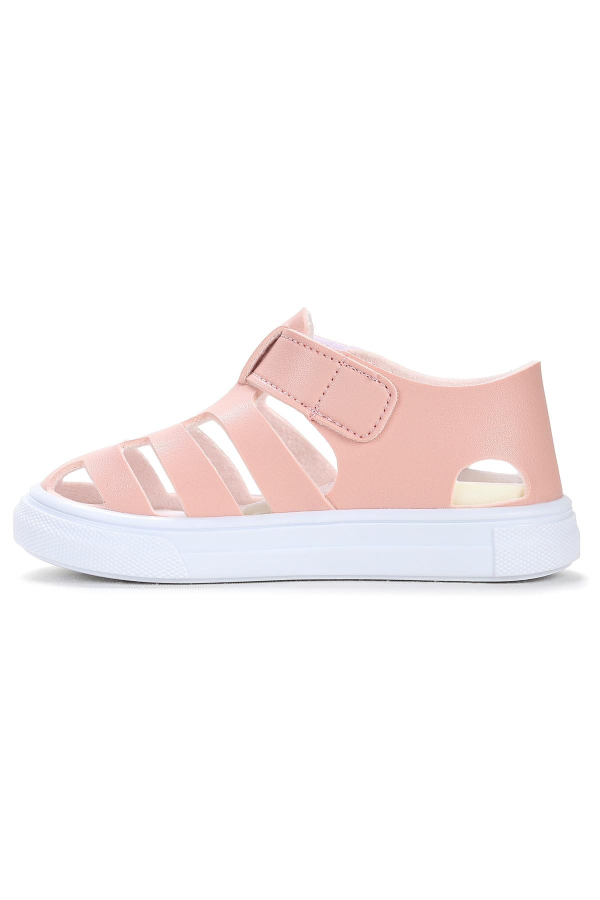 Limba Cırtlı Kız Bebek Sandalet Pudra - Görsel 5