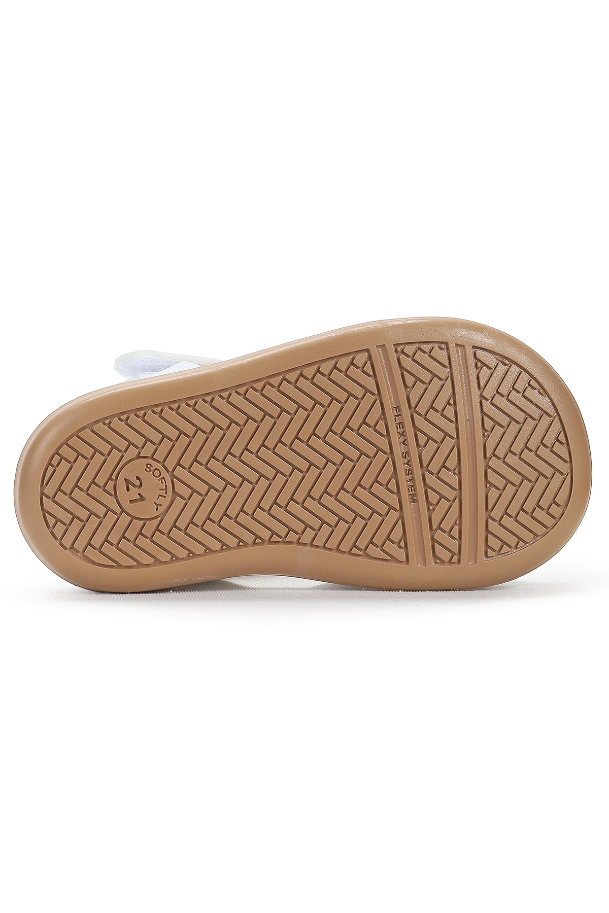 Lonpe İlk Adım Cırtlı Kız Bebek Sandalet Beyaz - Görsel 6