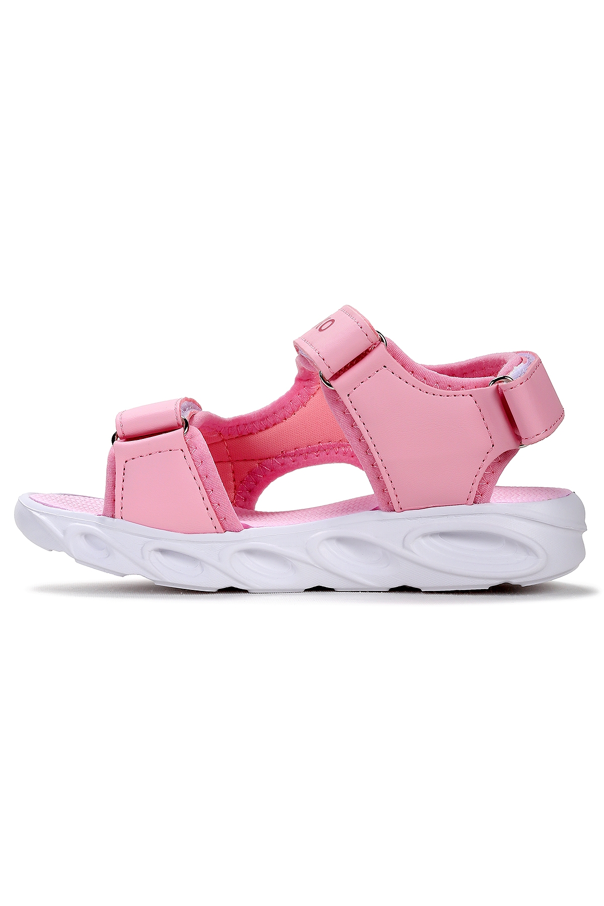 Unicorn Günlük Işıklı Cırtlı Kız Çocuk Sandalet Ayakkabı Pembe - Görsel 5