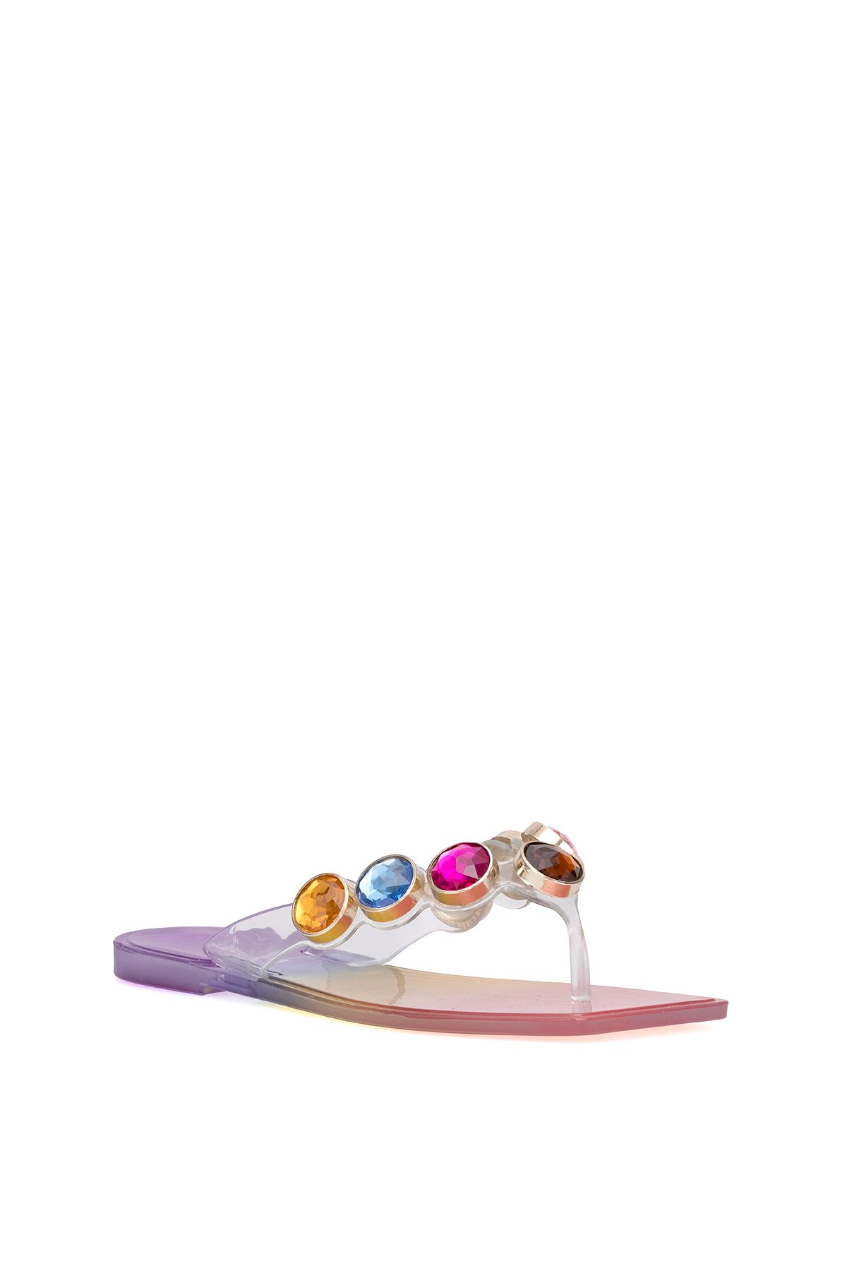 Elit KDRJ001-1 Kadın Parmak Arası Terlik Gökkuşağı - Görsel 3