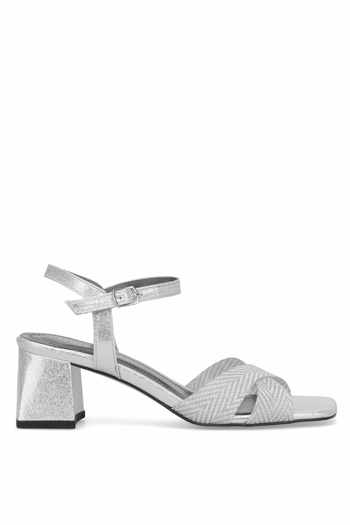Elit PM08 K1002 Kadın Klasik Topuklu Ayakkabı Gümüş - Görsel 2