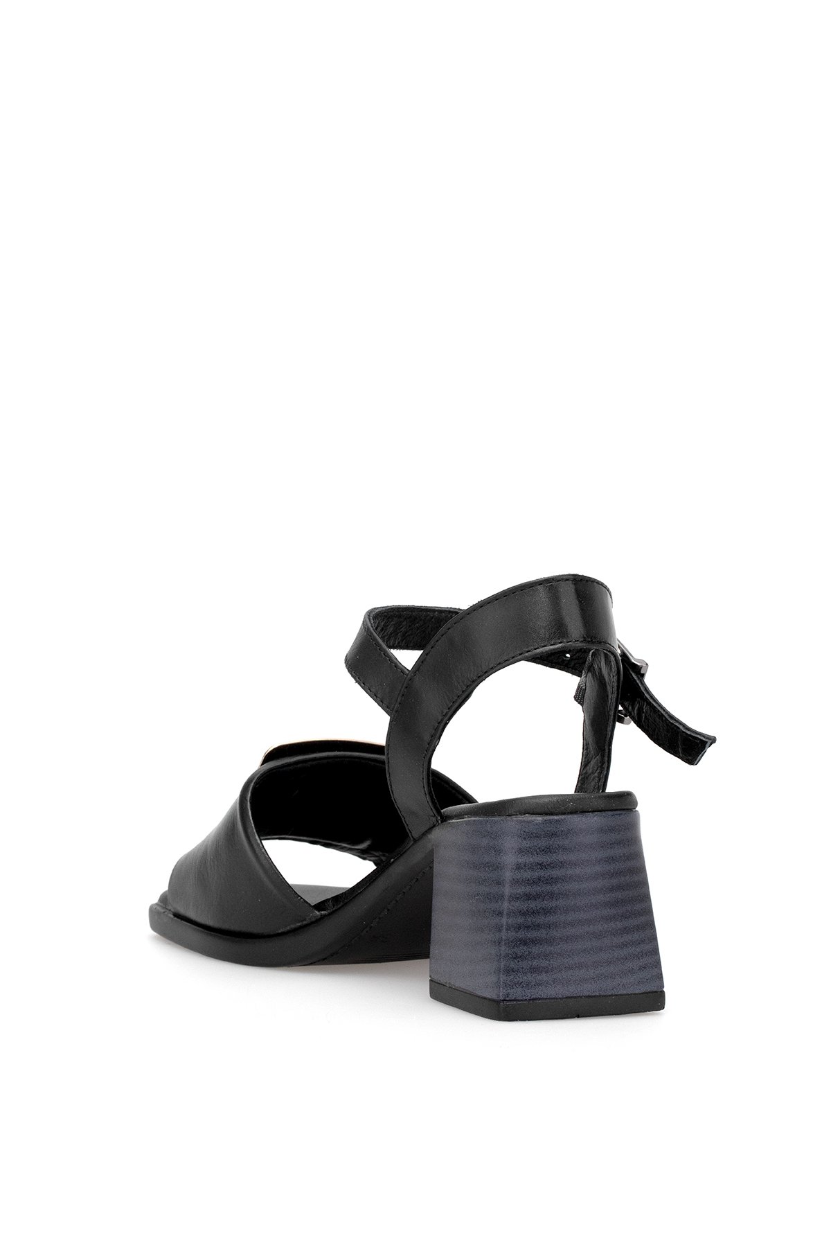 Elit Brk488 Kadın Hakiki Deri Klasik Topuklu Ayakkabı Siyah - Görsel 5