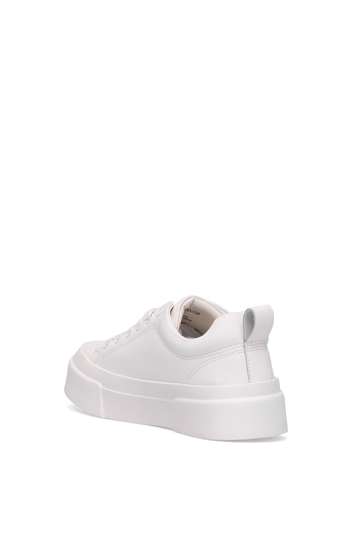 121230038 Mia Kadın Hakiki Deri Klasik Sneaker Beyaz - Görsel 5