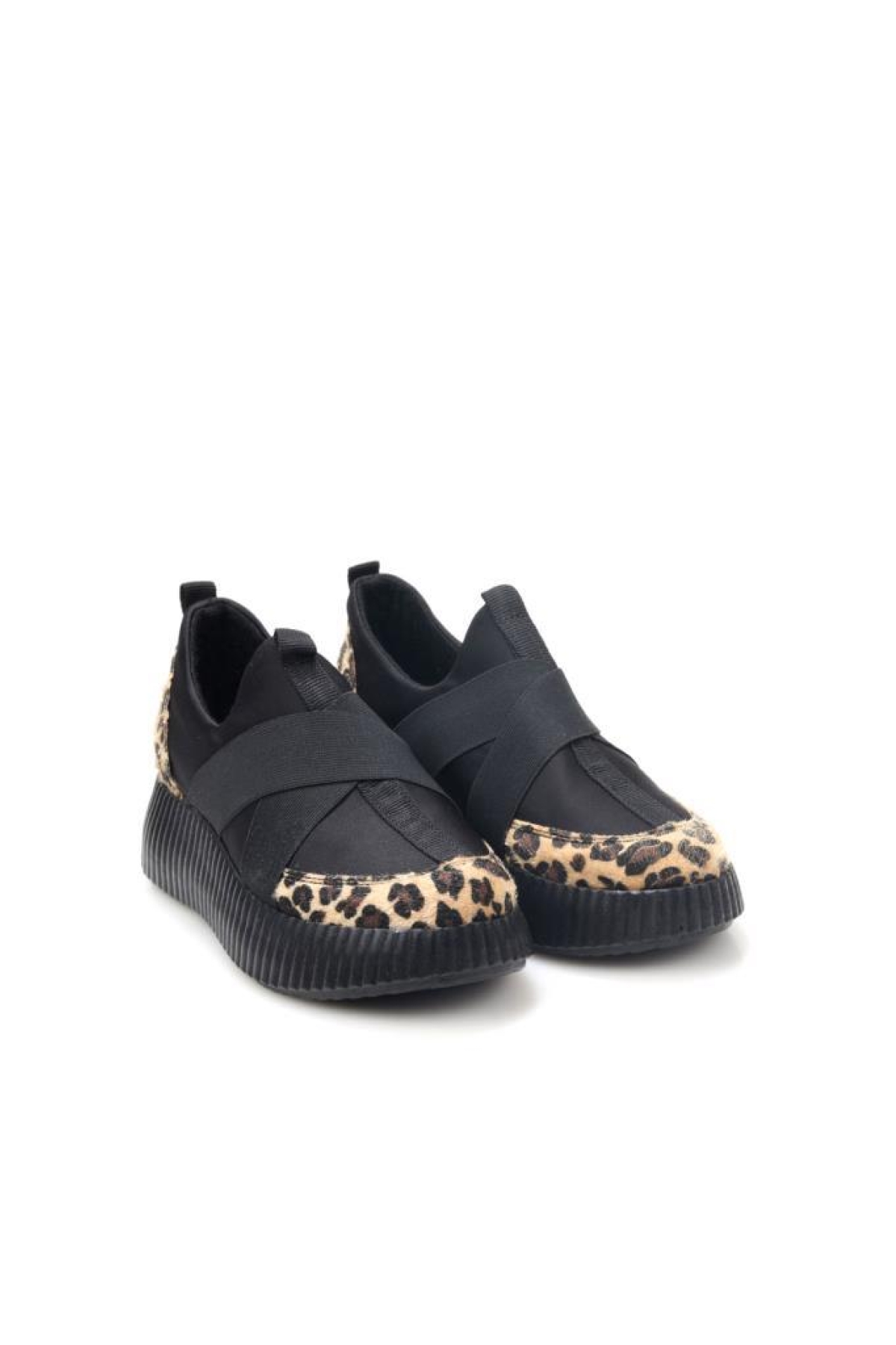 Fendii 02994 Bağcıksız Yüksek Taban Kadın Spor Ayakkabı - Görsel 4