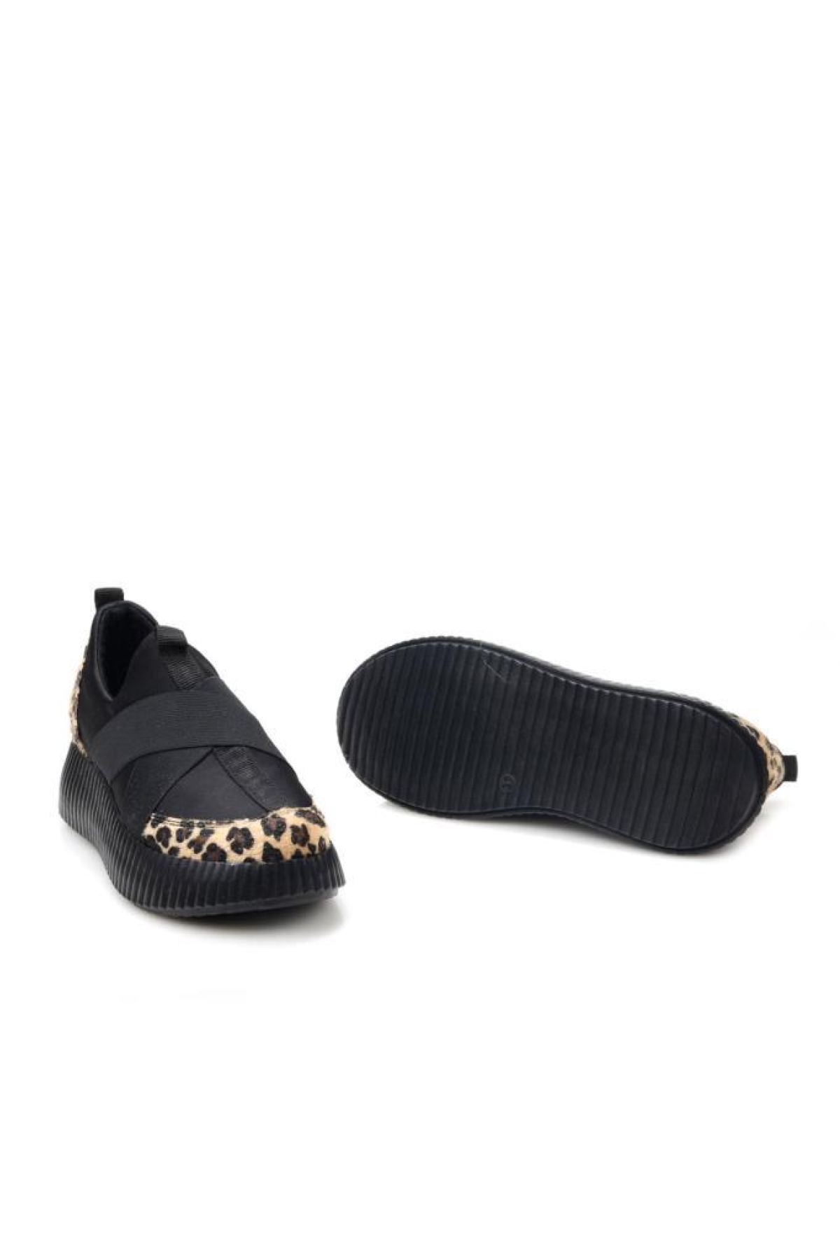 Fendii 02994 Bağcıksız Yüksek Taban Kadın Spor Ayakkabı - Görsel 6