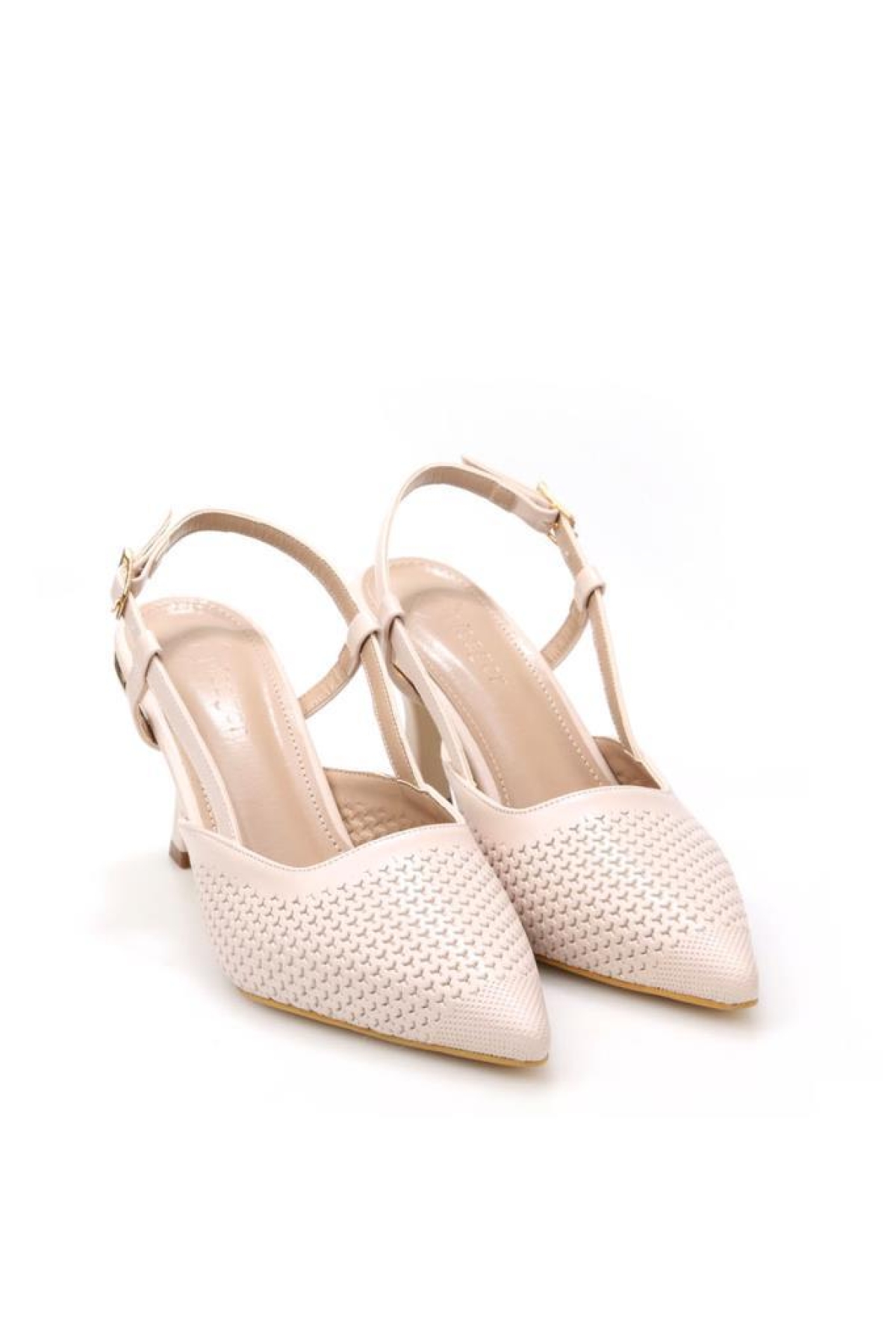 Pisagor Ps-33300 Kadın Arkası Açık Topuklu Ayakkabı - Görsel 3